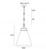 BRINE 40 PENDANT LIGHT ANTIQUE GOLD